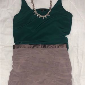 Ruched fitted h&m skirt